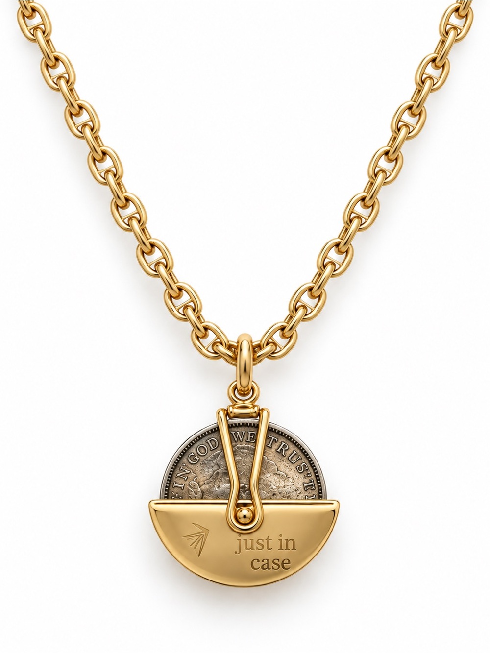 Coin Holder Charm Necklace